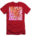 Sweetheart Pink and Red Abstract Mosaic Art Sharon Cummings T-Shirt