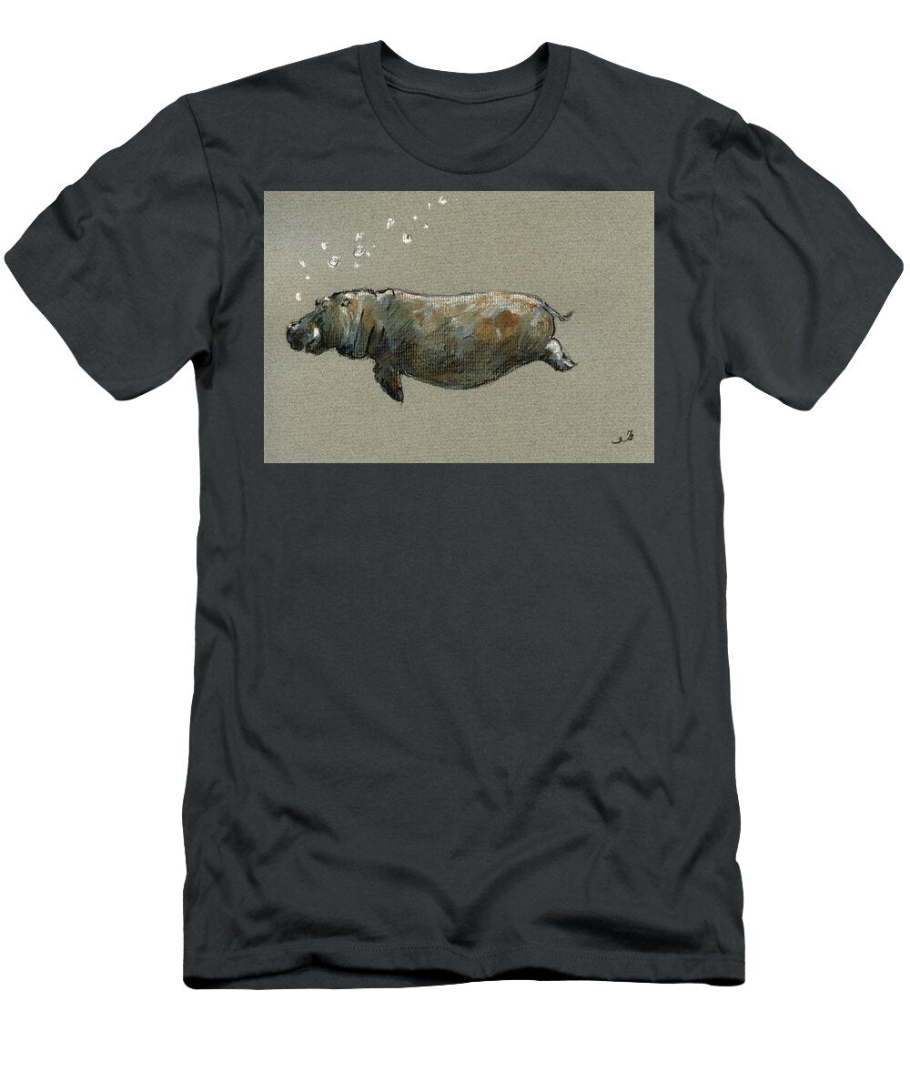 Swimming Hippo Juan Bosco T-Shirt