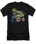 T Rex Dinosaur Riding on a Monster Truck Heidi Joyce T-Shirt