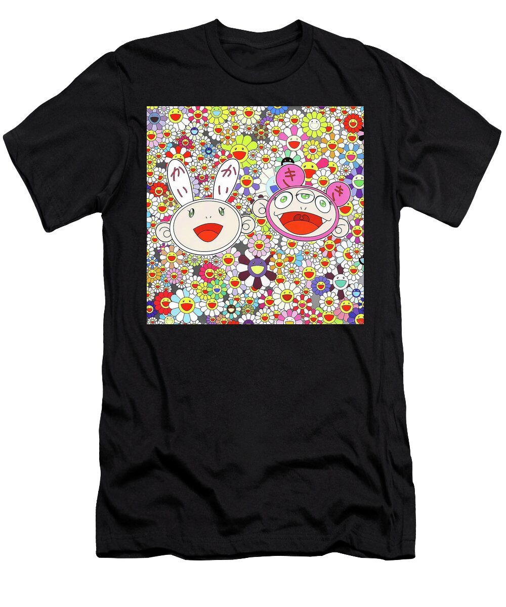 Takashi Murakami Kaikai and Kiki Lots of Fun High Quality Sampadart Gallery T-Shirt