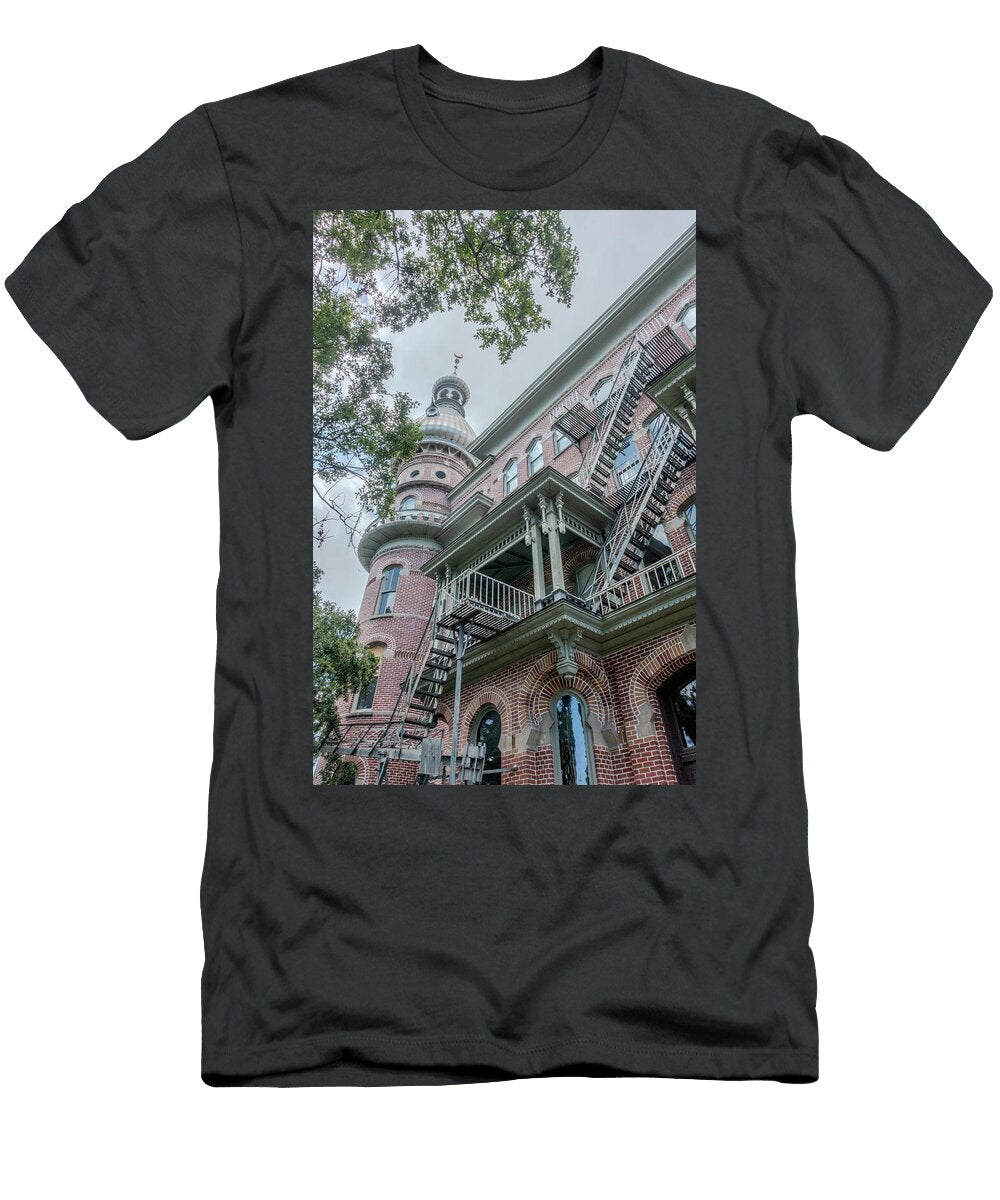 Tampa Bay Florida June 11 2025 Partial View of Henry B Plant Alex Grichenko T-Shirt