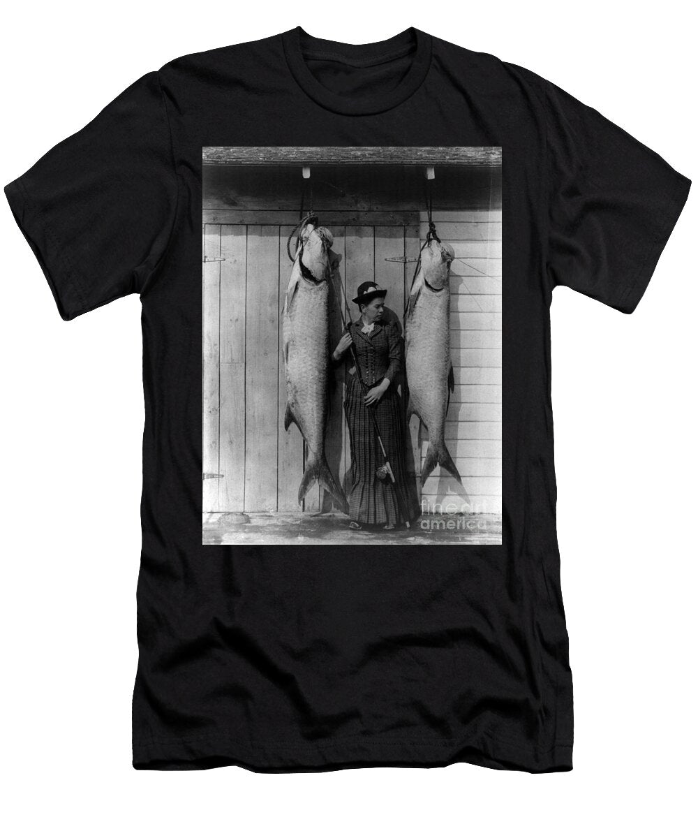 Tarpon Fishing 19th Century Science Source T-Shirt