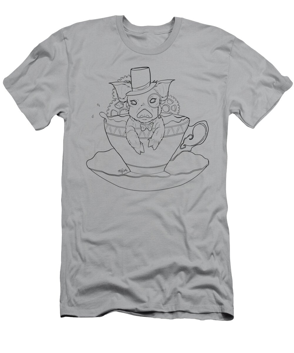 Teacup Pig Line Art Mykenzi Griffin T-Shirt