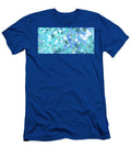 Teaqua Blue and Aqua Abstract Mosaic Art Sharon Cummings T-Shirt
