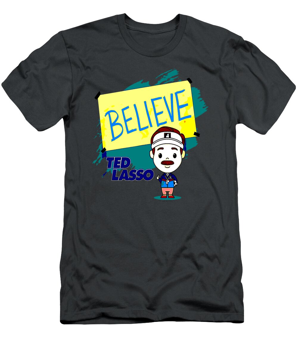 Ted Lasso Believe Motivational Chibi Style Logo Albert Doaa T-Shirt