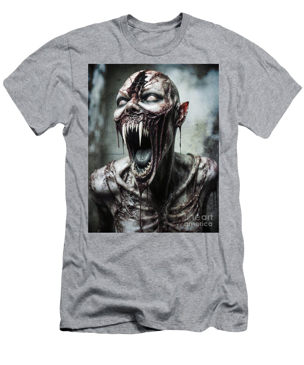Terrifying Undead Creature with Fangs Jt Photodesign T-Shirt