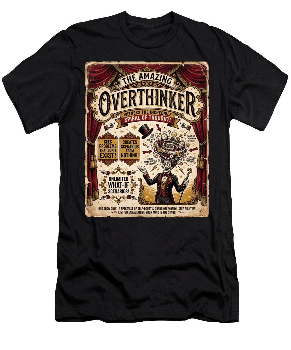 The Amazing Overthinker Vintage Style T-Shirt