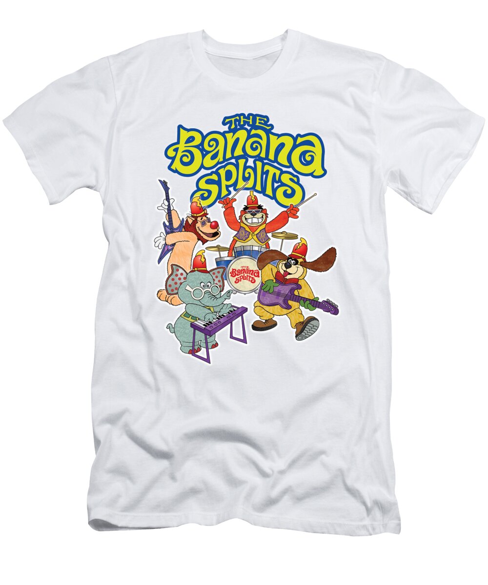 The Banana Splits Characters Playing Their Rock N Roll Instruments Glen Evans T-Shirt