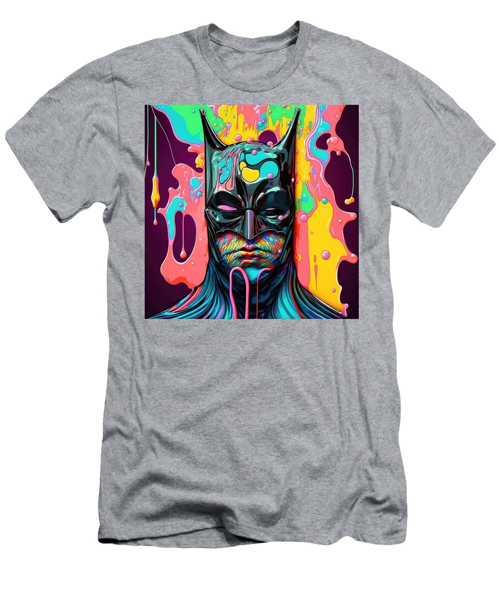 The Bat Who Laughs At Themselves Issue 4 Frowning Variant Cover Psychedelic Comic Book Caricature Jensen Art Co T-Shirt
