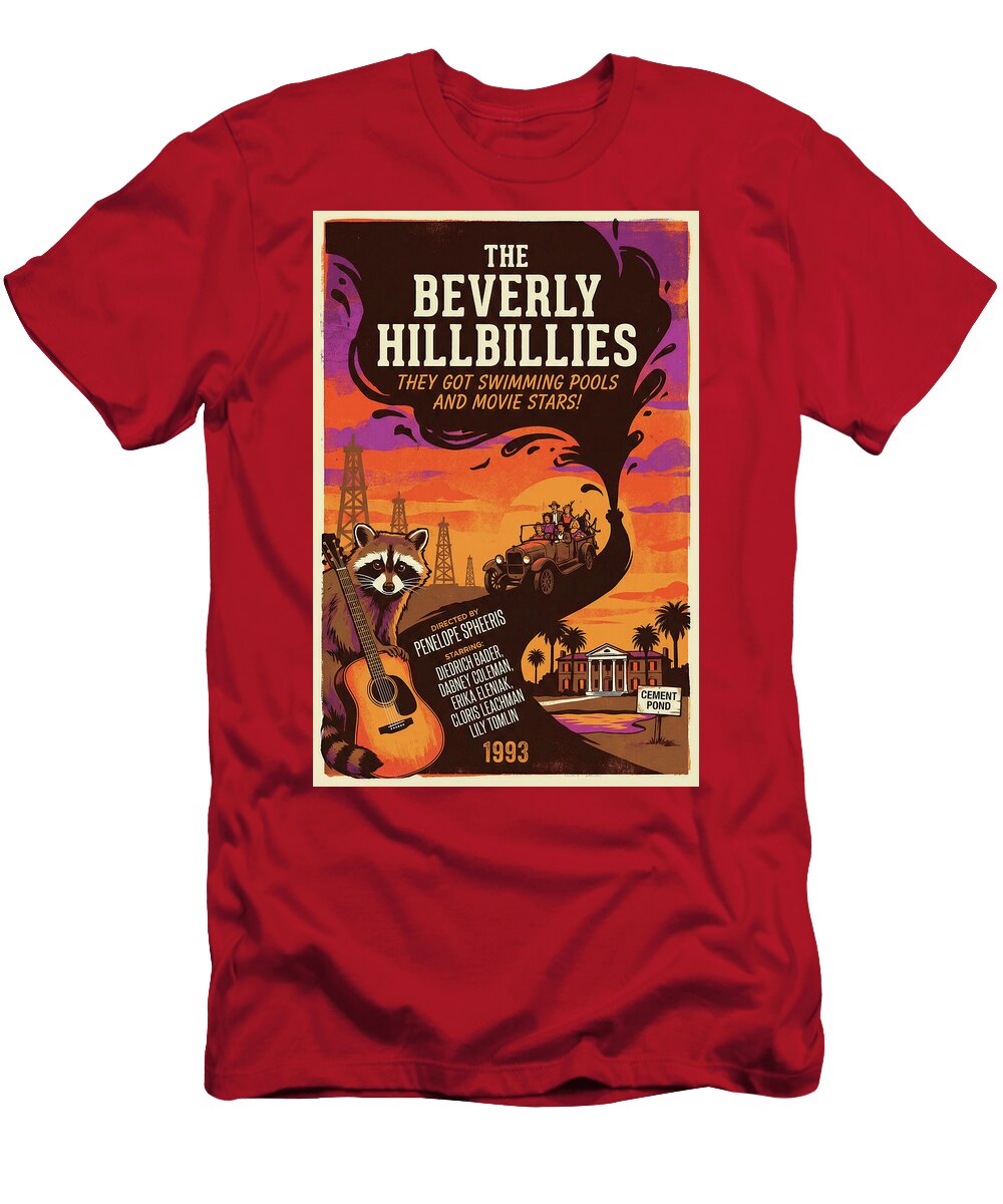 The Beverly Hillbillies Minimal Movie Poster Retro Film Poster Vintage 1993 Sampadart Gallery T-Shirt