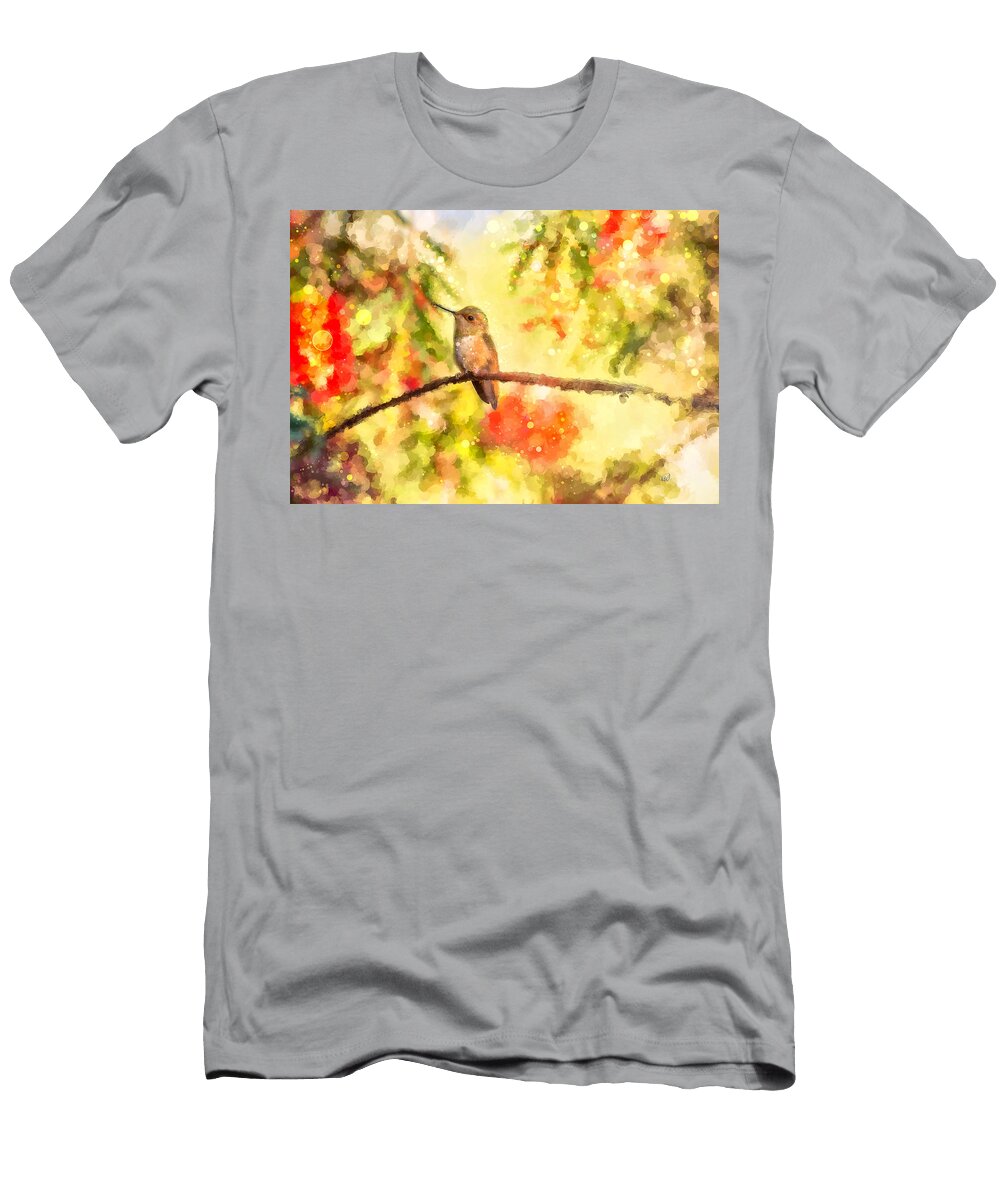 The Bubbly World of a Hummingbird Angela a Stanton T-Shirt