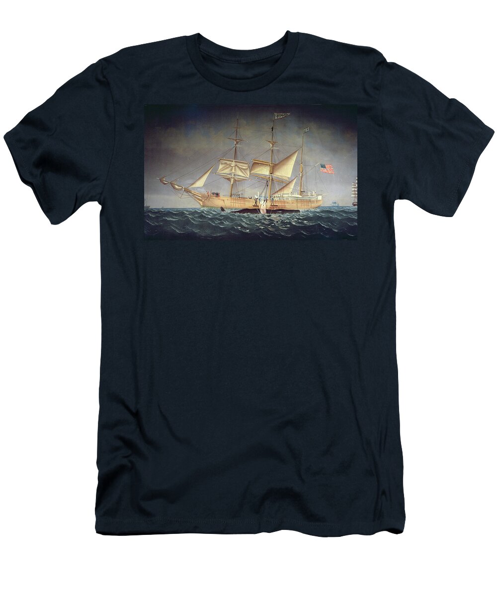 The Catalpa with Whale Oil on Canvas American School T-Shirt