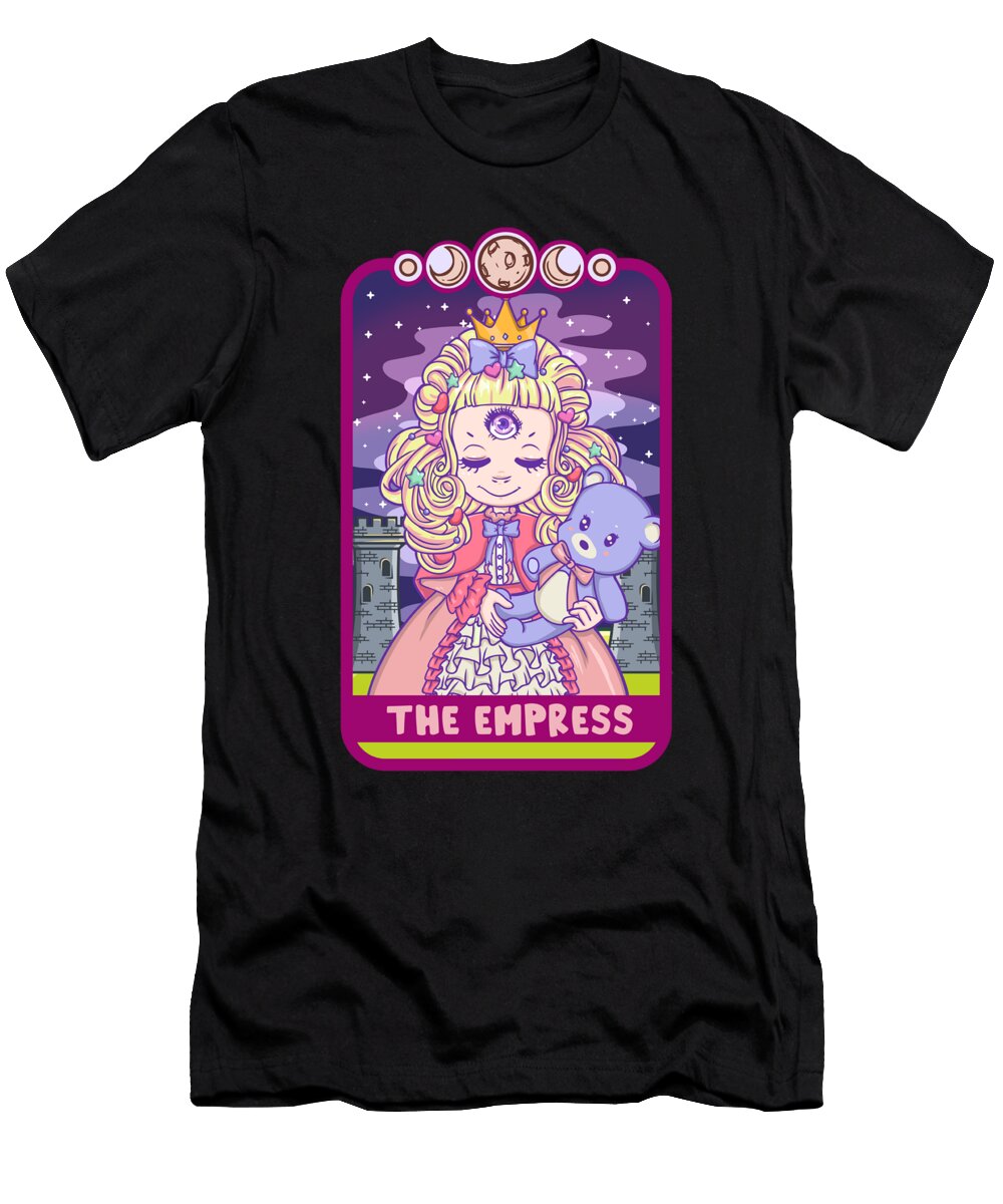 The Empress Cute Kawaii Anime Tarot Card Manuel Pichler T-Shirt