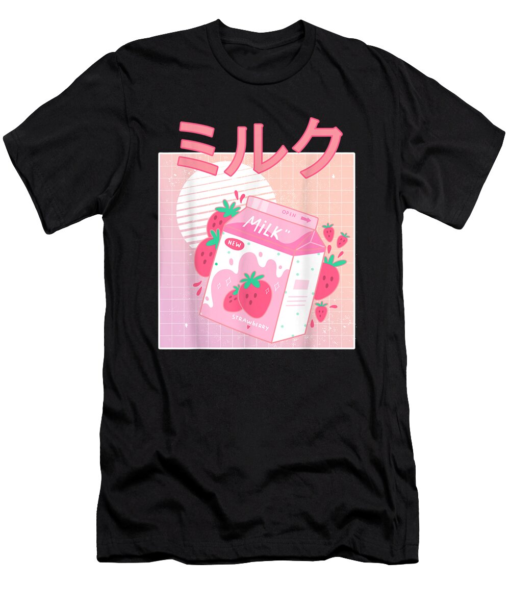 The Future Good Funny Retro 90s Japanese Kawaii Strawberry Milk Shake Carton Idol Gift Fot You Ezone Prints T-Shirt