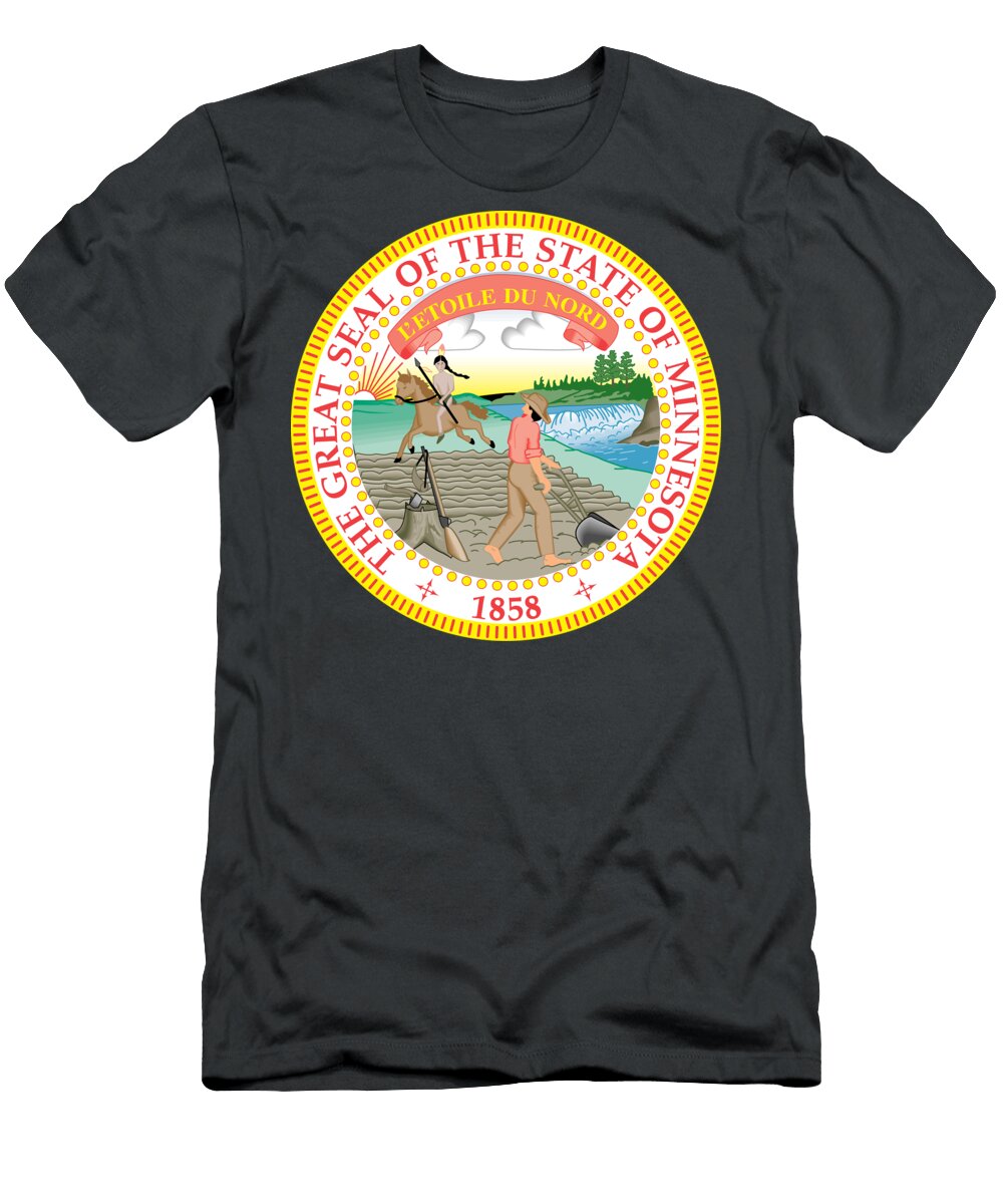 The Great Seal of the State of Minnesota Movie Poster Prints T-Shirt