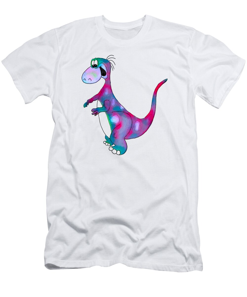 The Happy Dinosaur John Haldane T-Shirt