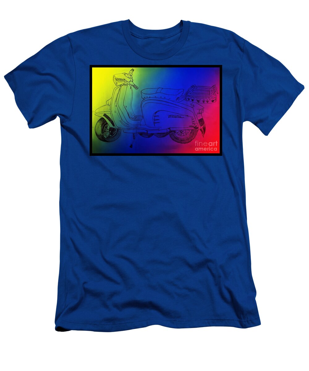 The Lambretta Retro Style Joan Violet Stretch T-Shirt
