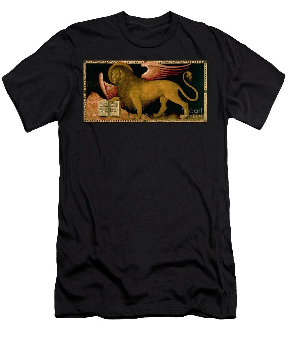 The Lion of St Mark Oil on Panel Jacobello Del Fiore T-Shirt