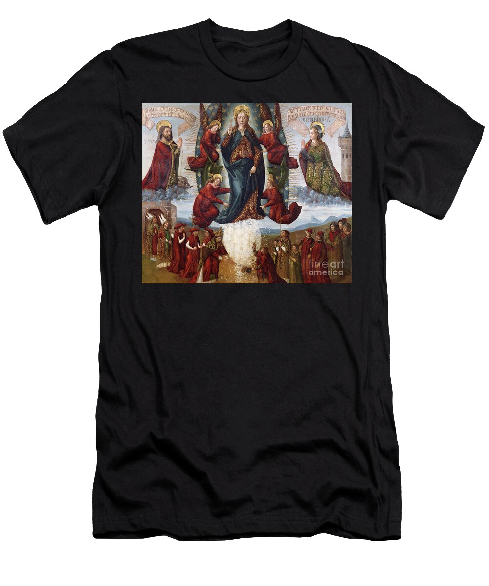 The Miracle of the Snow Late 15th Century Hispano Netherlandish School T-Shirt