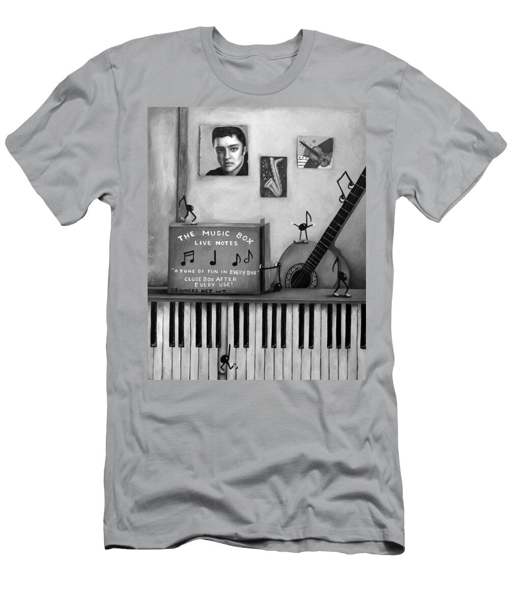 The Music Box Bw Leah Saulnier the Painting Maniac T-Shirt