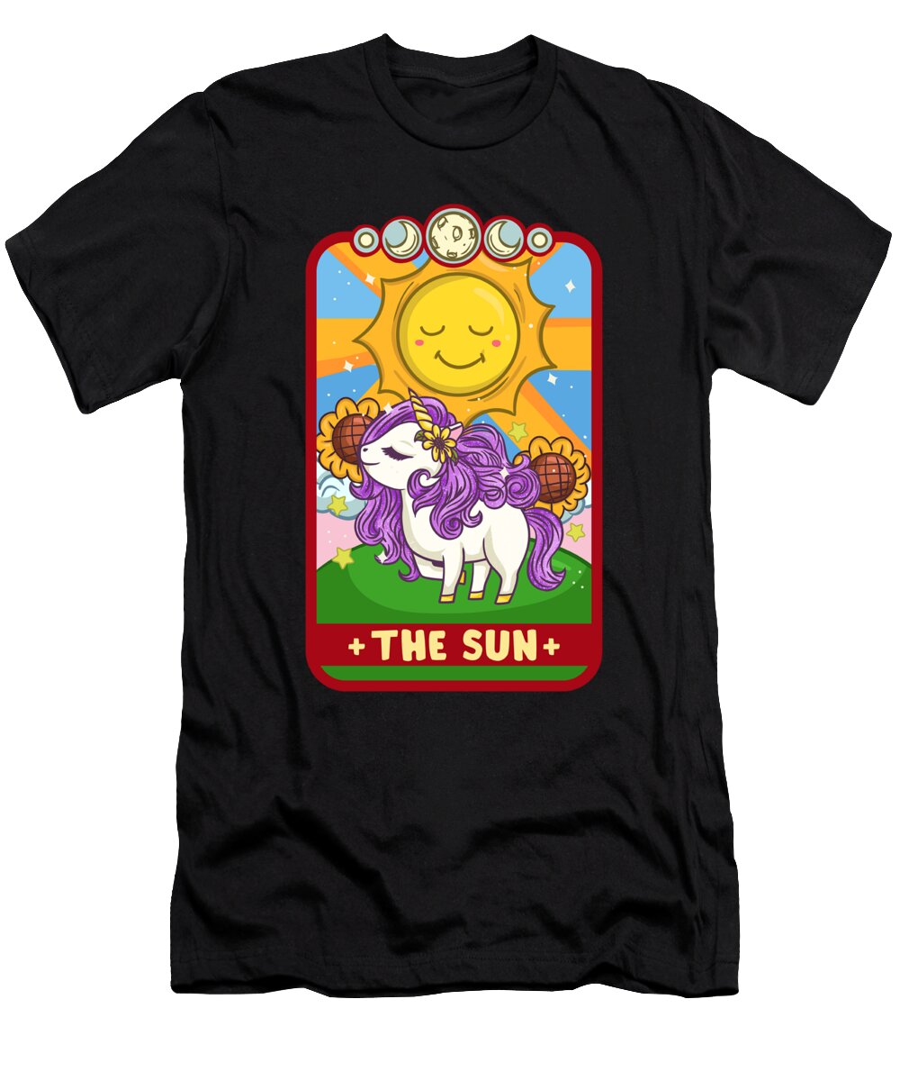 The Sun Cute Kawaii Anime Tarot Card Manuel Pichler T-Shirt