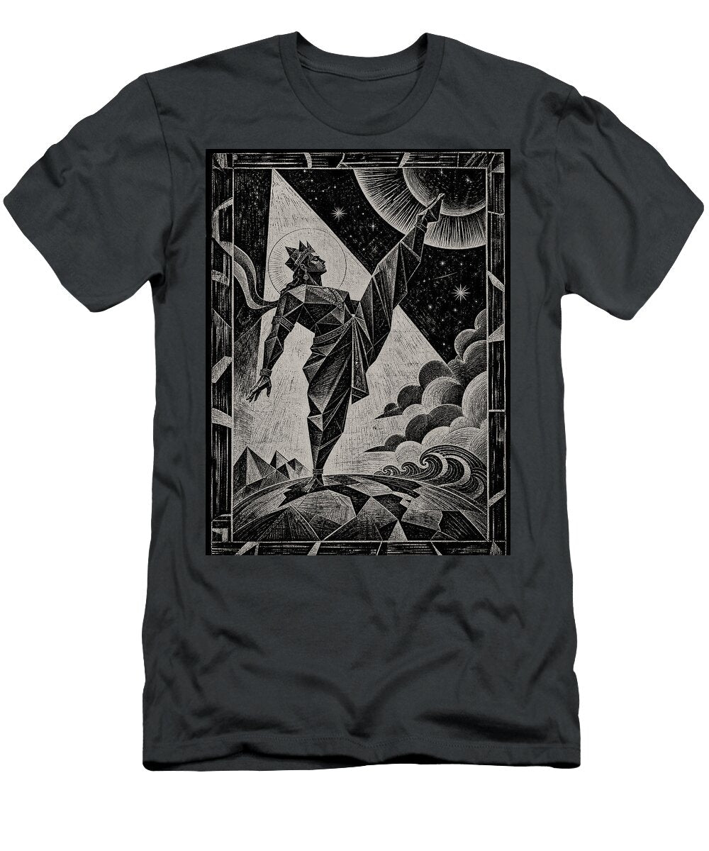 The Three Steps of Vamana Myth the Dwarf Avatar Yalos T-Shirt