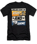 This Boy Runs on Jesus and Anime I Kawaii Chibi Bi Nutz T-Shirt