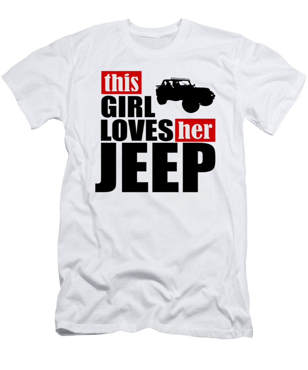 This Girl Loves Her Jeep Tinh Tran Le Thanh T-Shirt