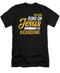 This Girl Runs on Jesus and Kickboxing Noirty Designs T-Shirt