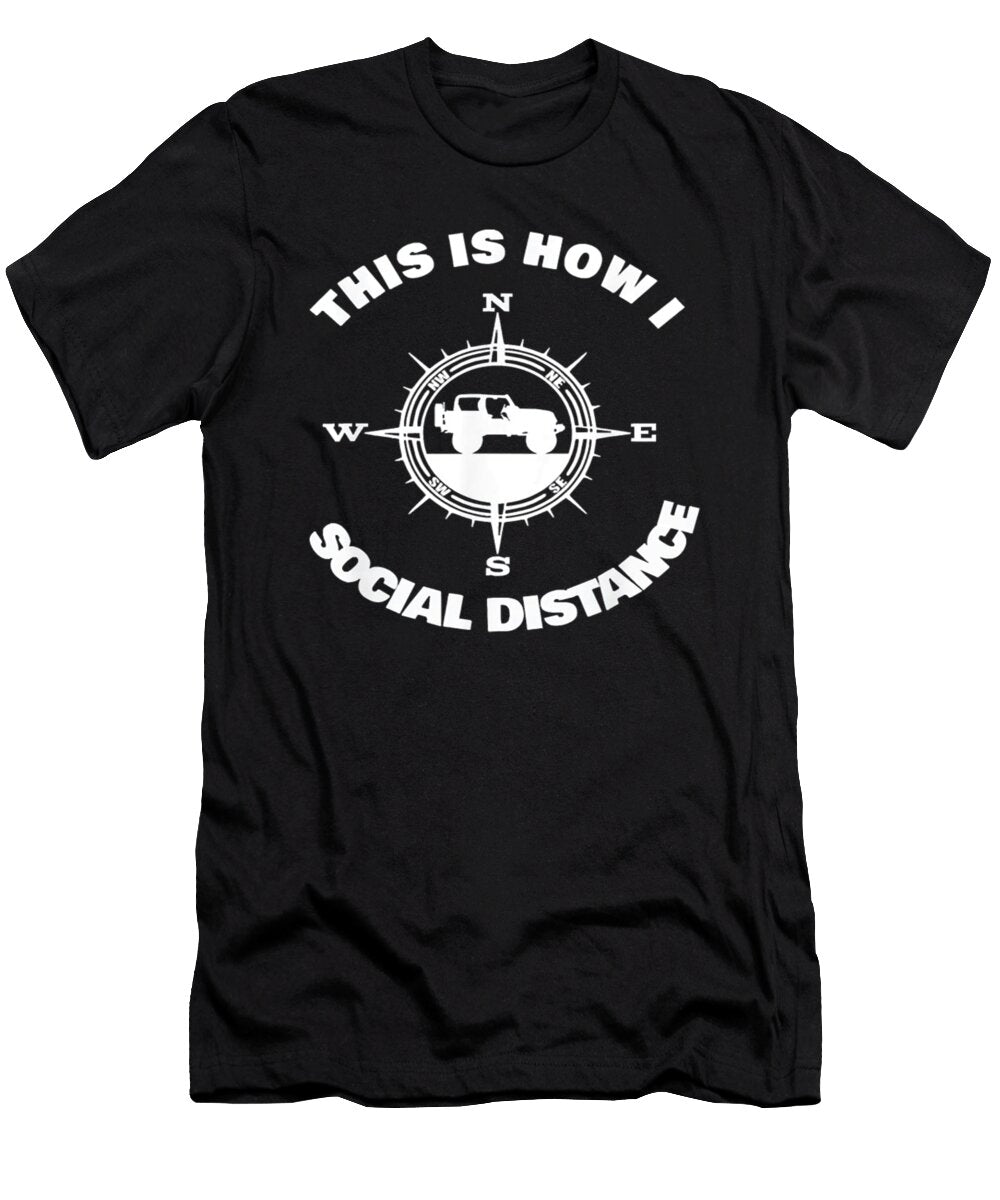 This Is How I Social Distancce Jeep Tinh Tran Le Thanh T-Shirt