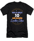 This Is What 10 and Blessed Looks Like 10th Birthday Maximus Designs T-Shirt