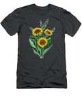 Three Playful Sunflowers Irina Sztukowski T-Shirt