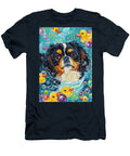 Tibetan Spaniel Dog Enjoying a Bubbly Bath Adrien Efren T-Shirt