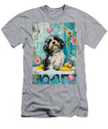 Tibetan Terrier Dog Enjoying a Bubbly Bath Adrien Efren T-Shirt