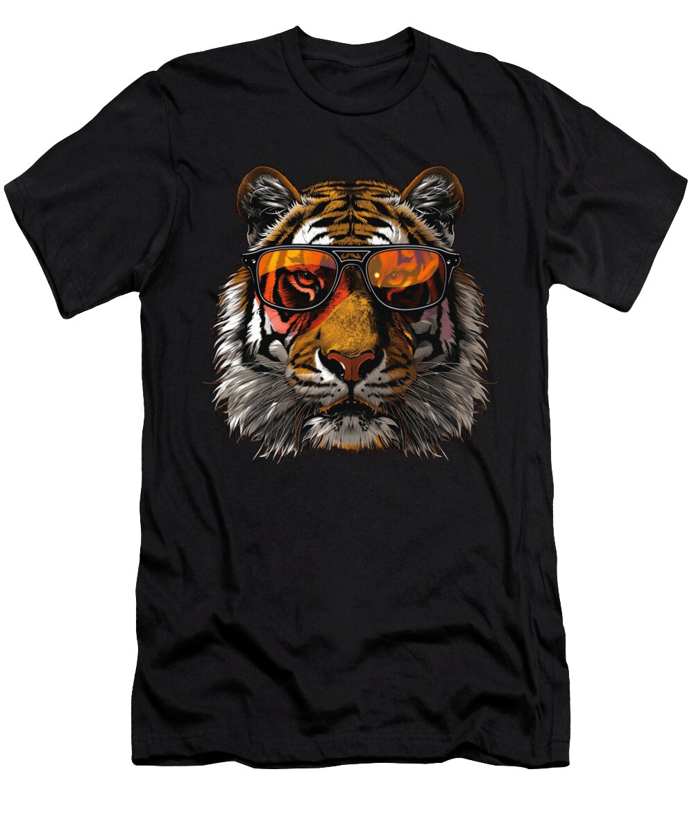 Tiger Color Vibrancy Robertz Schuler T-Shirt