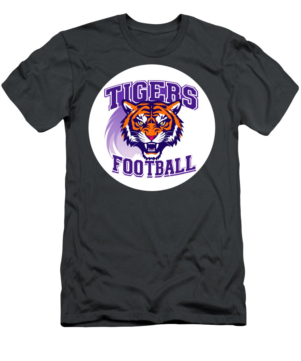 Tigers Football Logo Greg Joens T-Shirt