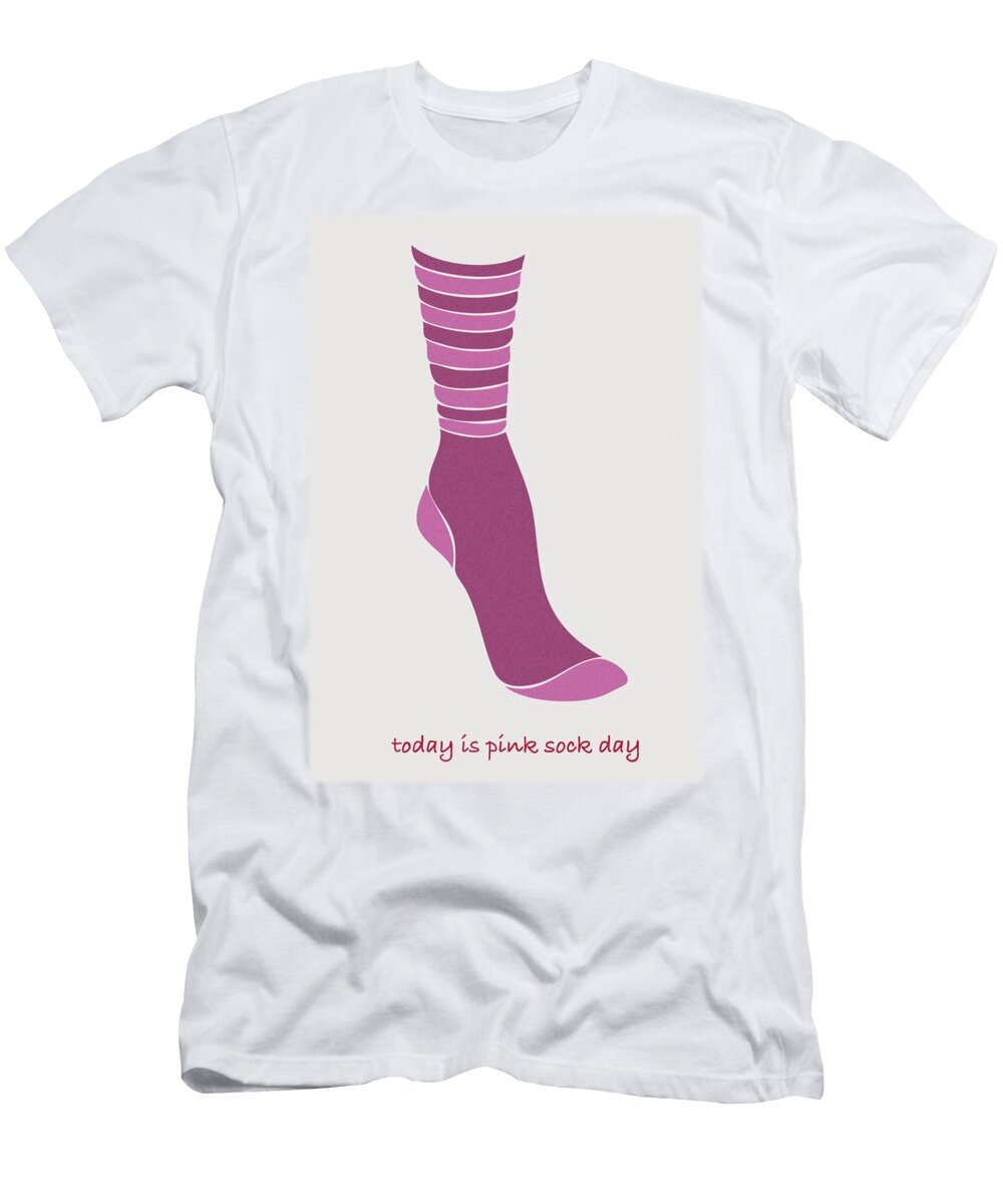 Today Is Pink Sock Day Frank Tschakert T-Shirt