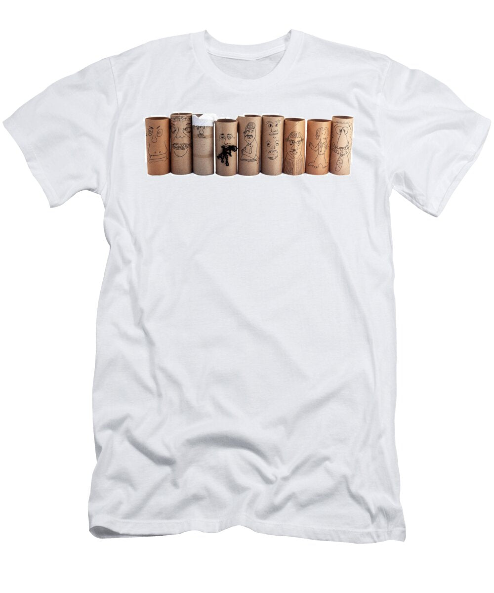 Toilet Paper Roll Faces Noel Baebler T-Shirt