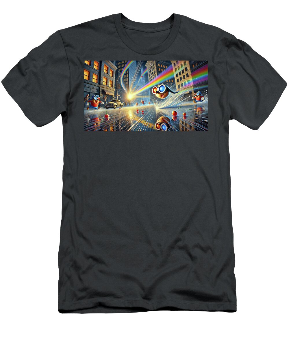 Toon Chroma Chase Cherry Pop Panic Bradley Schultz T-Shirt