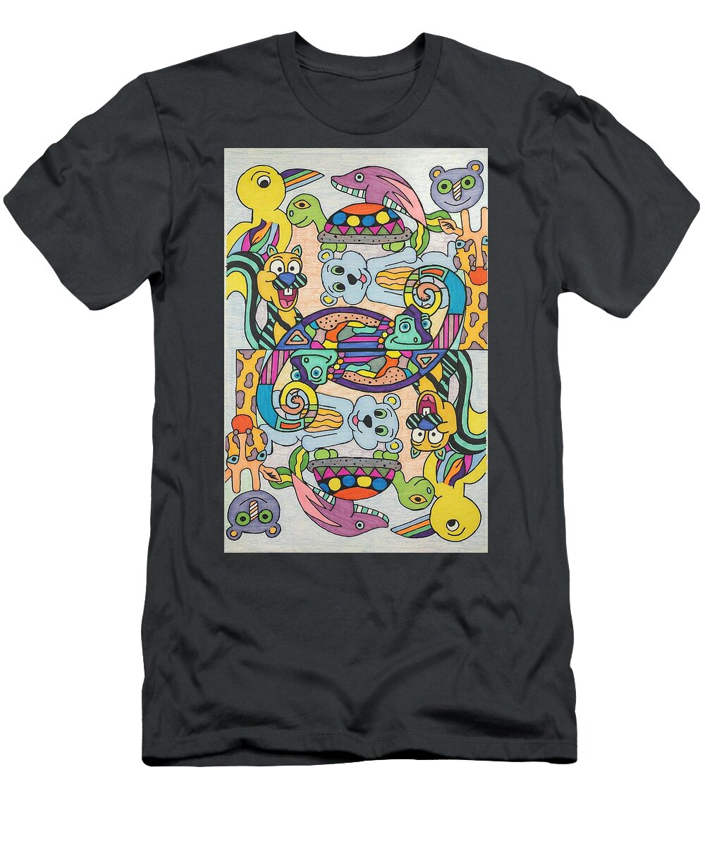 Toon Critter Duos Sarahjo Hawes T-Shirt