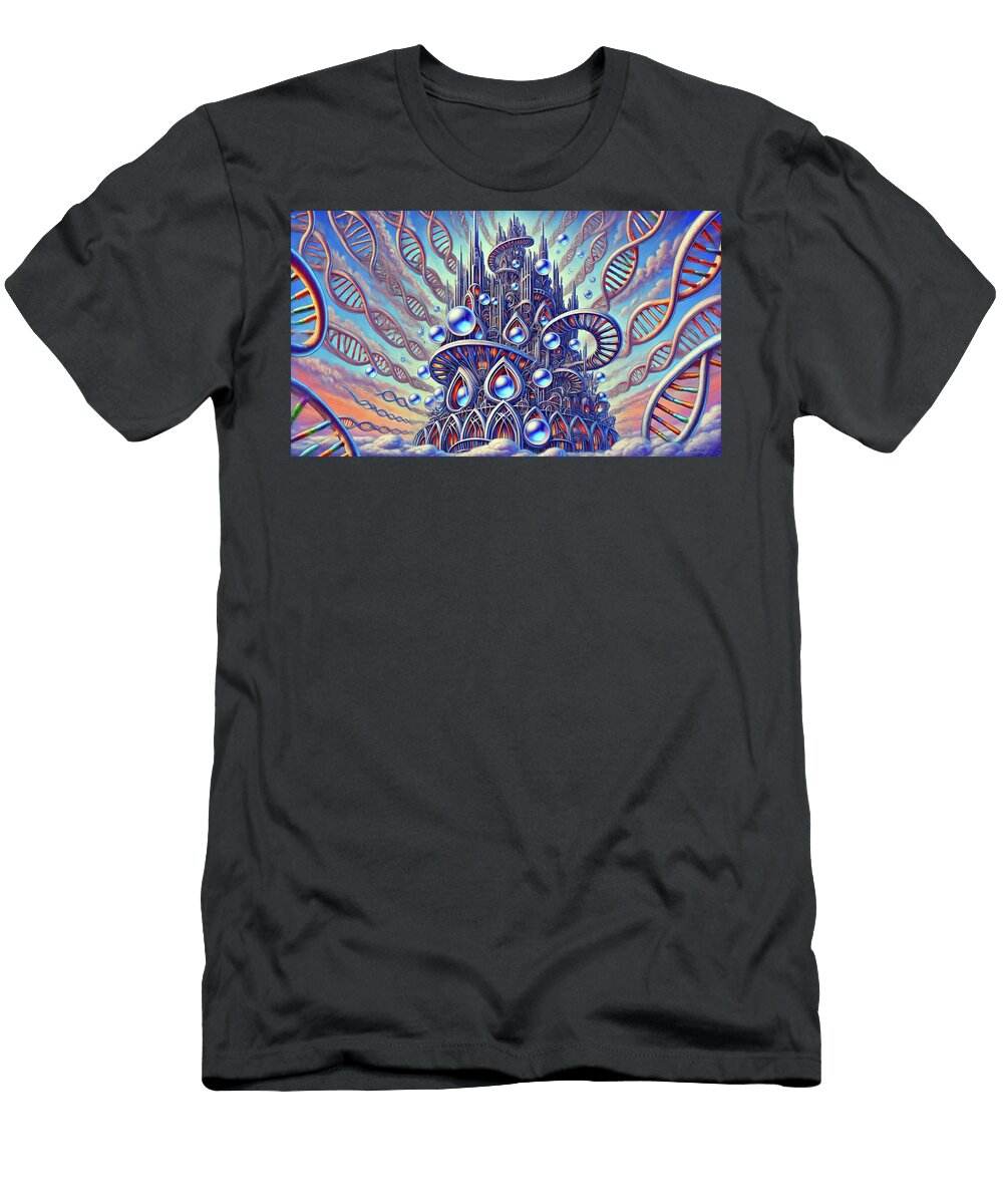 Toon Genome Cathedral of Code Bradley Schultz T-Shirt