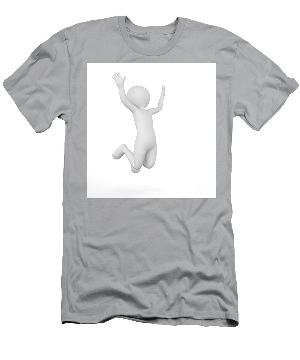 Toon Man Celebrating Victory Win Winner Concept Michal Bednarek T-Shirt