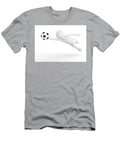 Toon Man Soccer Goalkeeper Saving the Ball From Goal Football Concept Michal Bednarek T-Shirt
