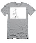 Toon Man Soccer Player Shooting on Goal Football Concept Michal Bednarek T-Shirt