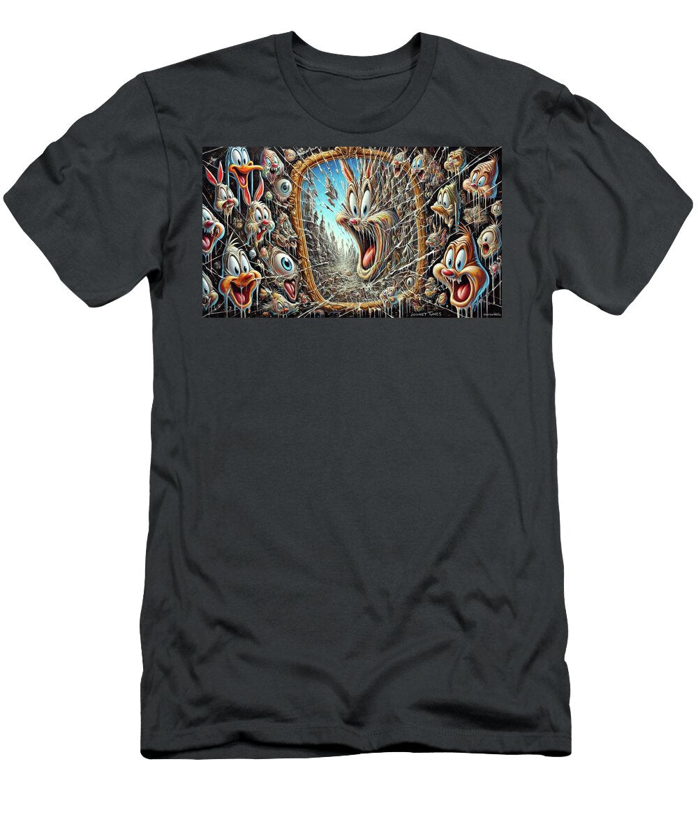 Toon Shatter Frame Scatter Bradley Schultz T-Shirt