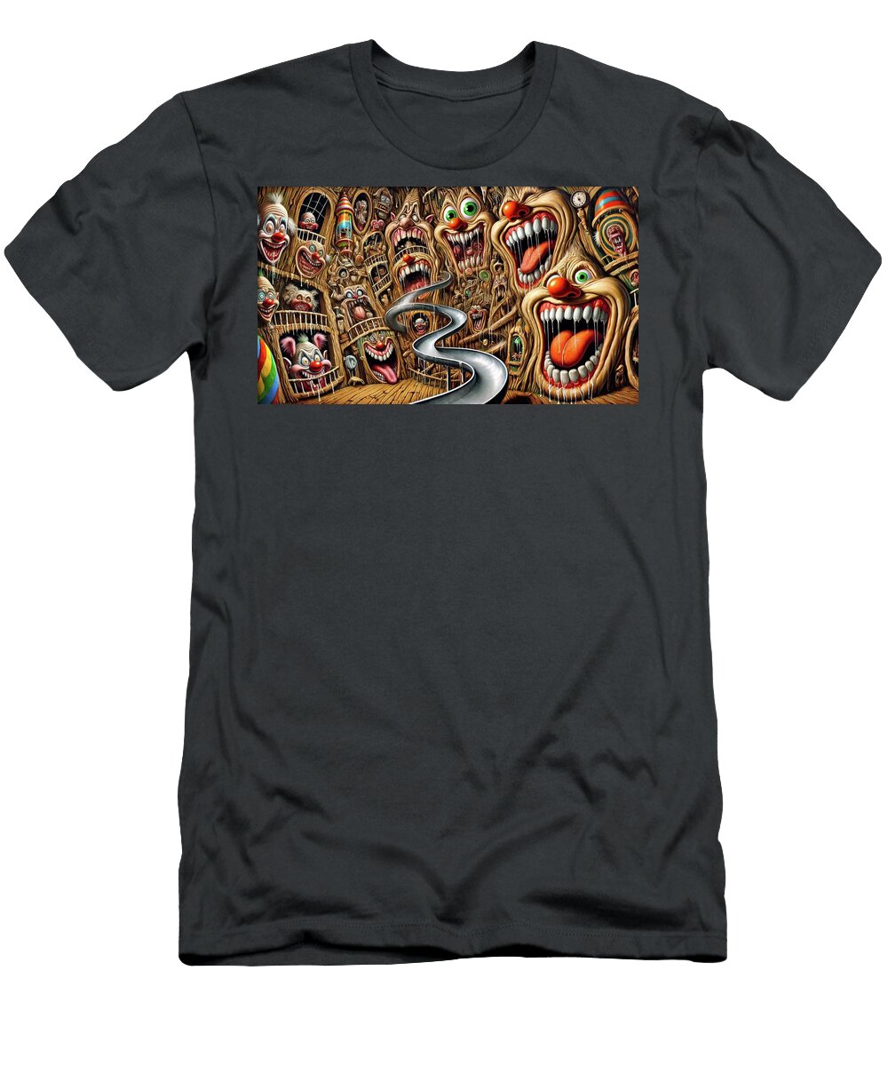 Toon Spiral Tower the Echo of Screams Bradley Schultz T-Shirt