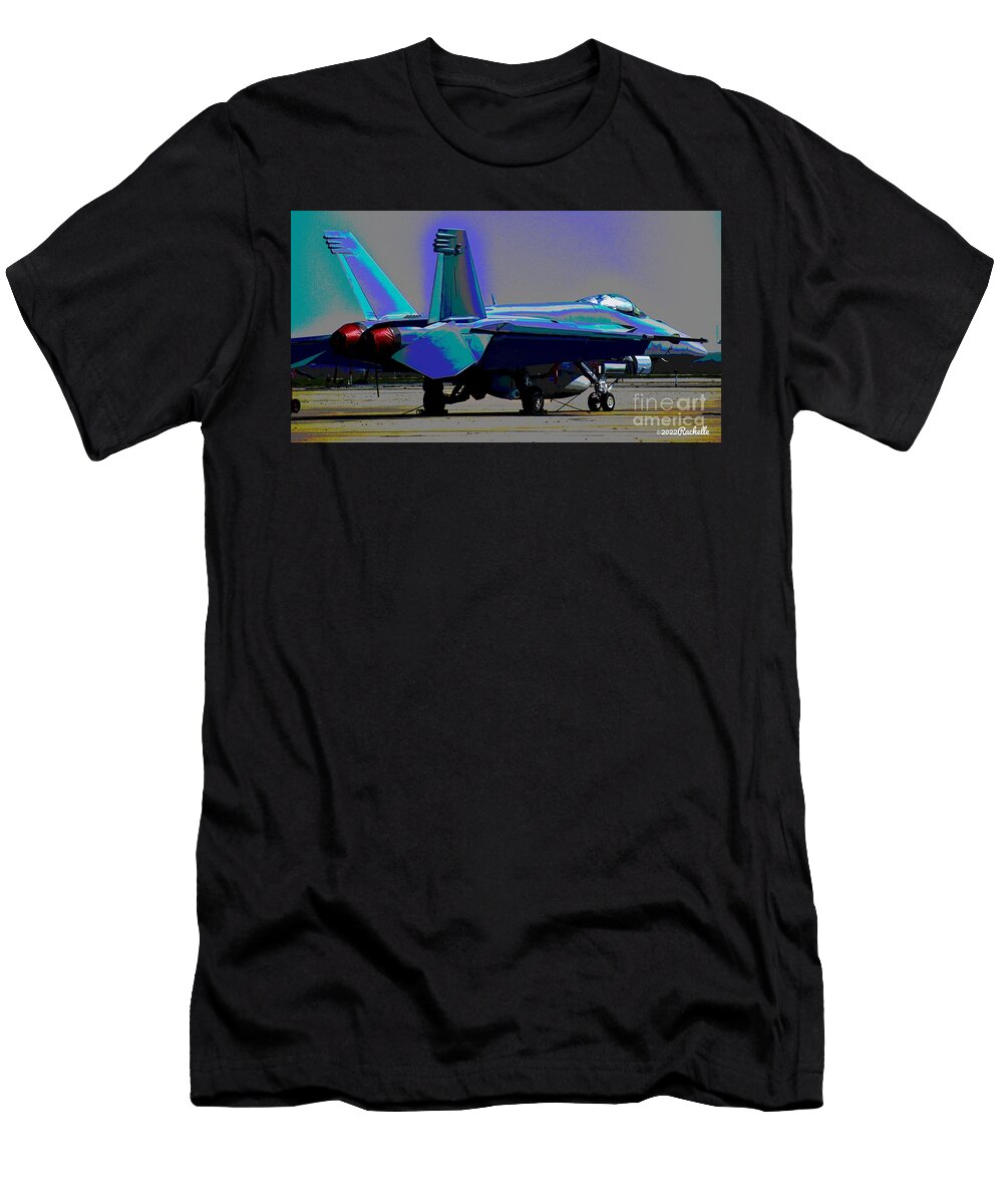 Top Gun Navy Jet Rachelle Celebrity Artist T-Shirt