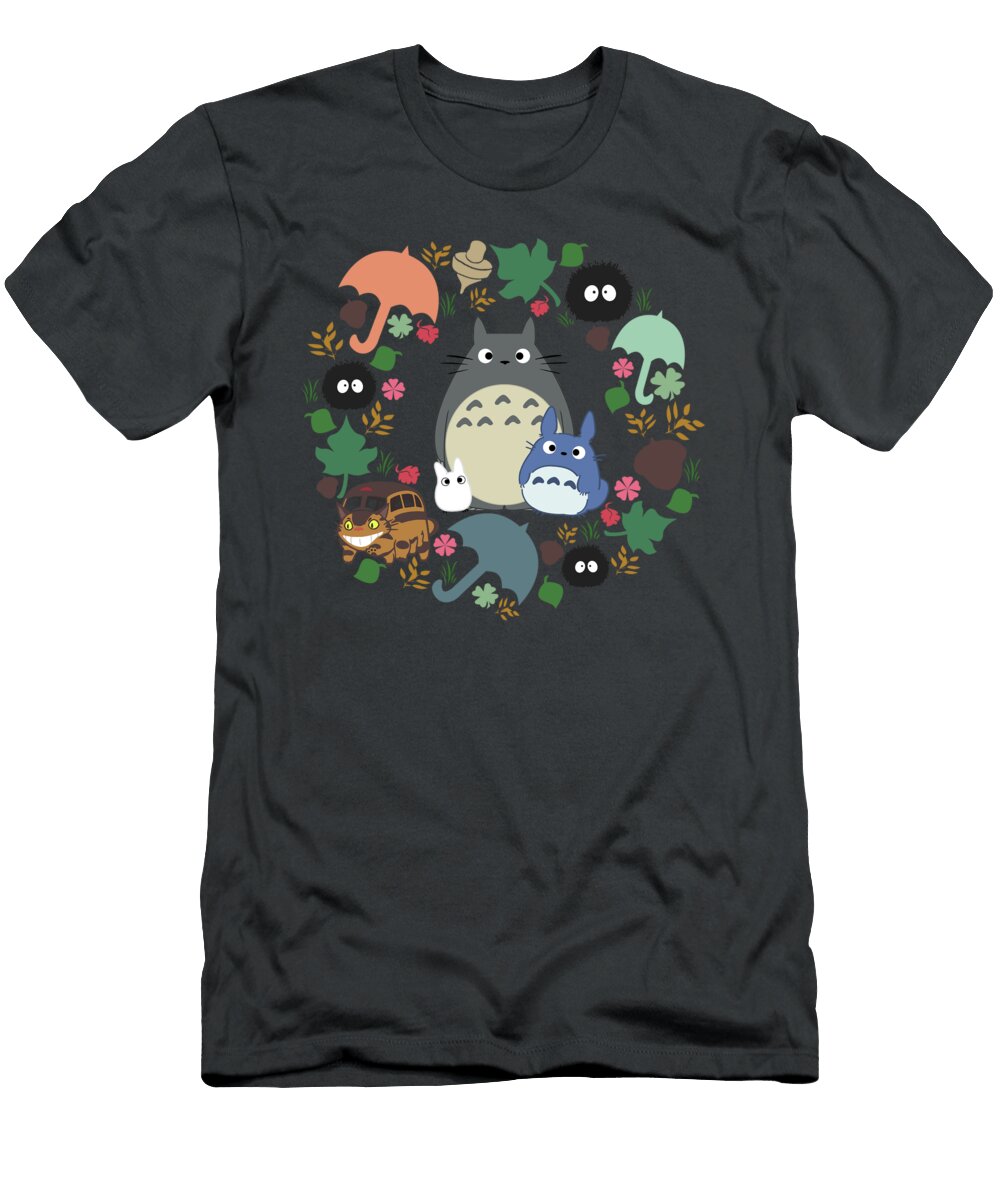 Totoro Wreath Canis Picta T-Shirt
