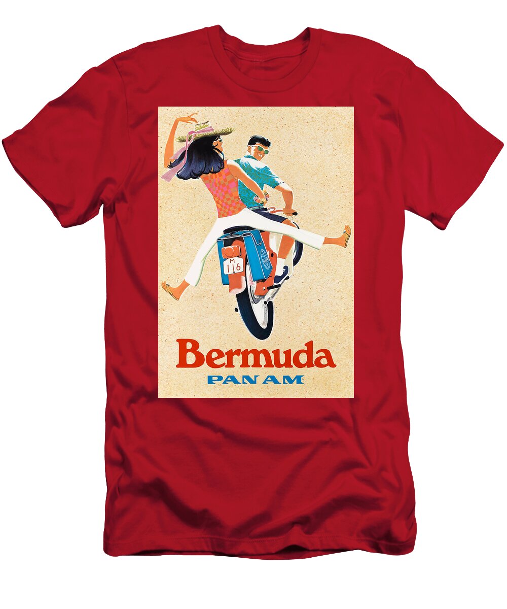Tp308 Bermuda Pan Am 1960 Travel Posters T-Shirt