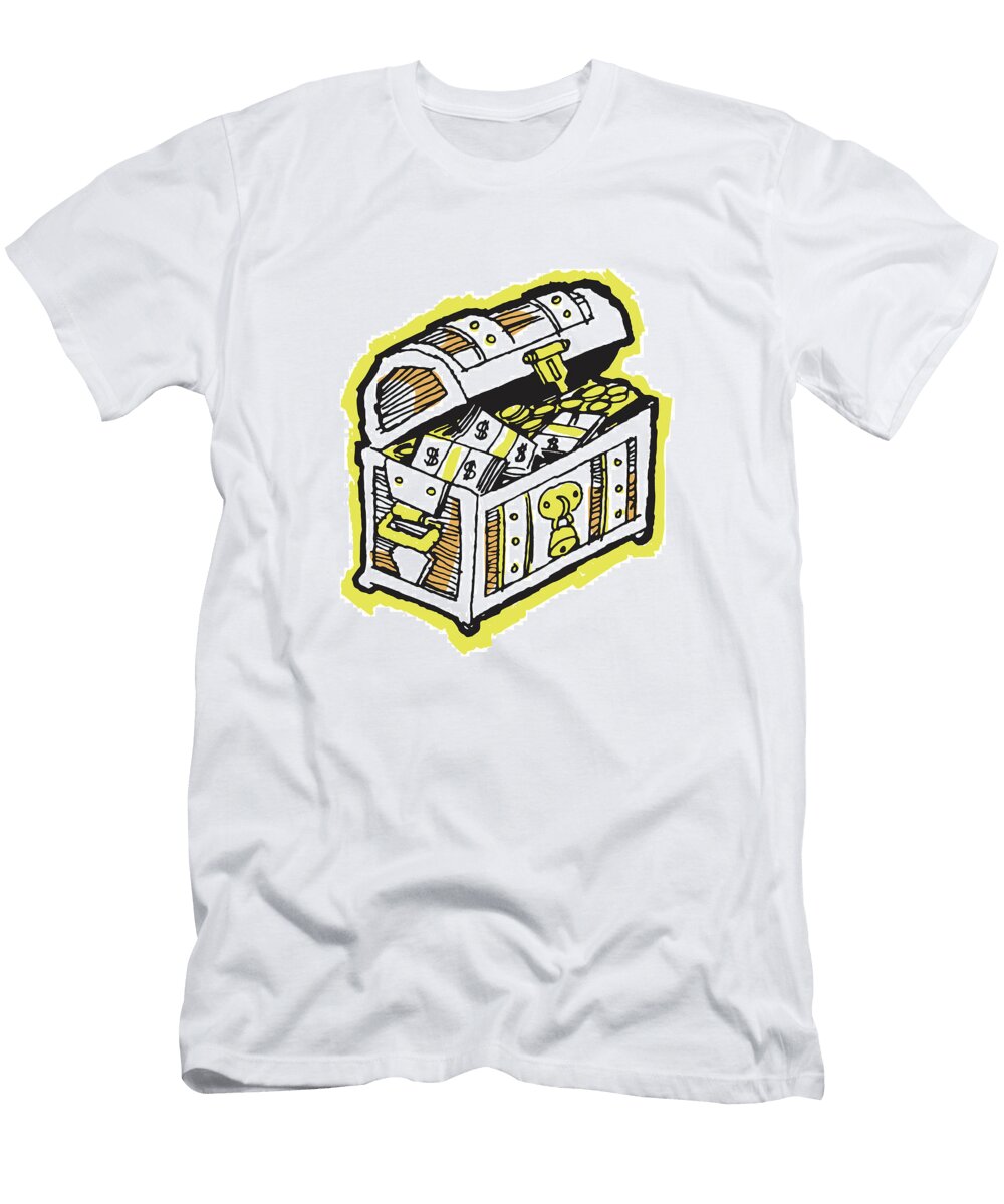 Treasure Chest Full of Money Csa Images T-Shirt